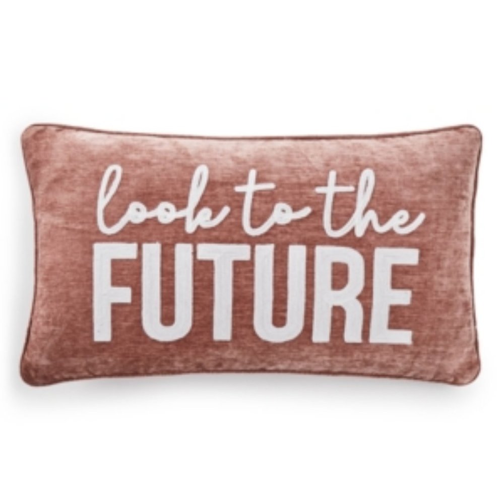 *CLOSE OUT*  Lacourte Look to The Future Pillow Blush 14" x 24" - 7886